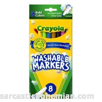 Crayola Washable Markers Bold Colors Fine Tip 8 Count 2 Packs B00FW5EDME
